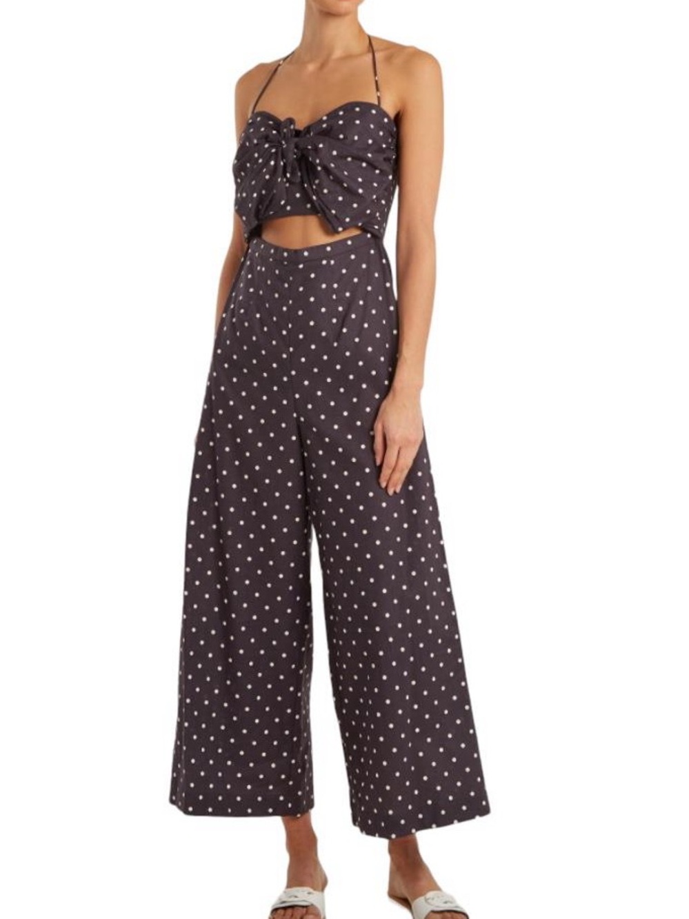 Zimmermann Polka Dot Wide-Leg jumpsuit (size 1)